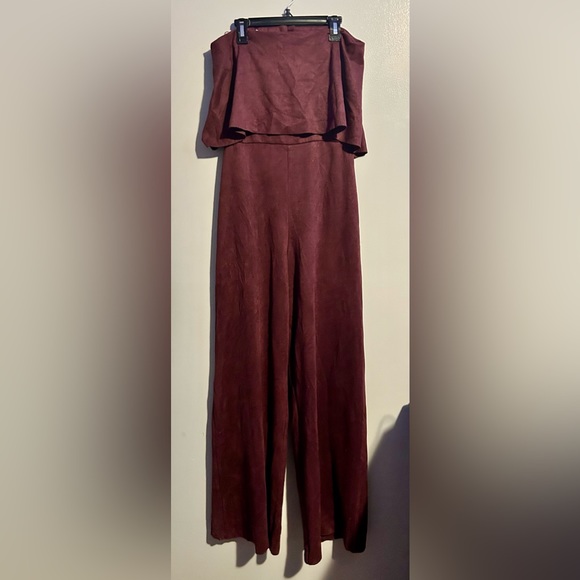 DO+BE Pants - DO+BE Purple Strapless Jumpsuit Size Small